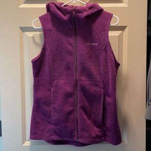 Columbia hooded fleece vest
